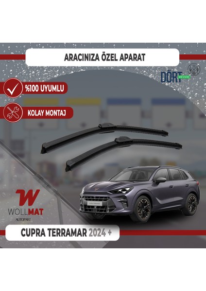 Cupra Terramar Silecek 2024 Sonrası Silecek Takımı Araca Özel