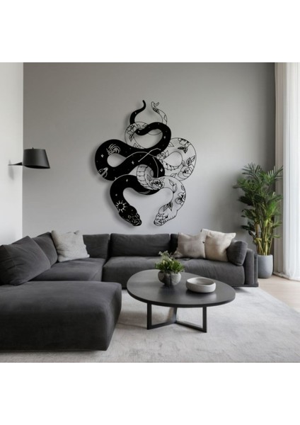 Metal Yılan Duvar Dekoru – Modern Mistik Duvar Tablosu Ev Ofis Dekorasyon Tasarım modelleri