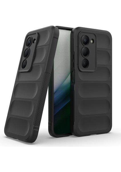 Xiaomi Redmi 15 Uyumlu Kılıf Kamera Korumalı Içi Kadife Leke Bırakmaz Dalga Desenli Kapak