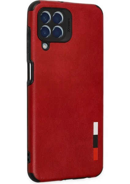 Samsung Galaxy M33 Kılıf Loop Deri Silikon - Kırmızı modelleri