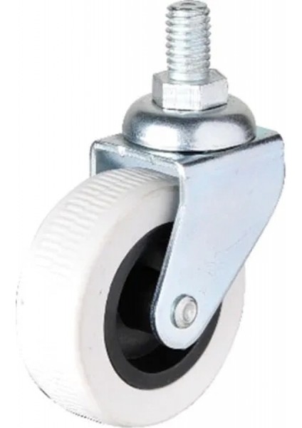 322 - 50X20 mm Gri Vidalı Teker 4 Adet