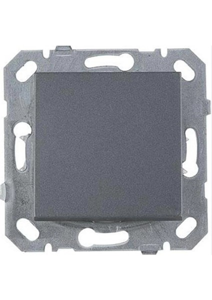 Füme Tekli Anahtar Çerçevesiz - Priz ve Anahtar Için Uyumlu Çerçeve