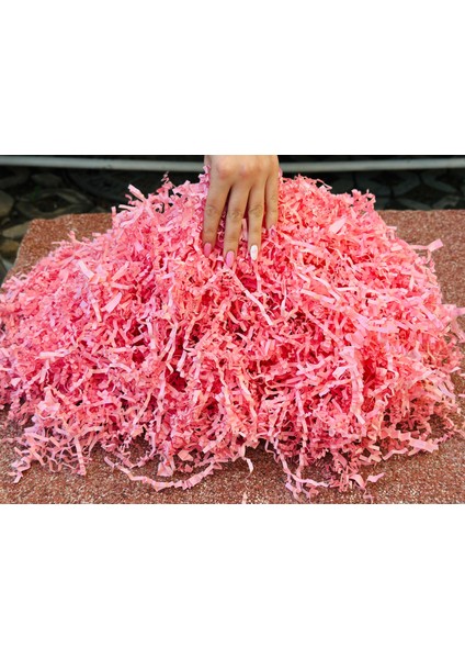 Şeker Pembesi Kırpık Kağıt 50 gr | Z Zigzag Kutu Dolgu ve Süsleme Kağıdı | Hediye Kutusu Için