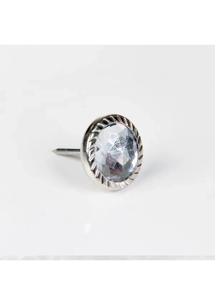 Dekoratif Parlak Taşlı Kabara Raptiye 17 mm - 500