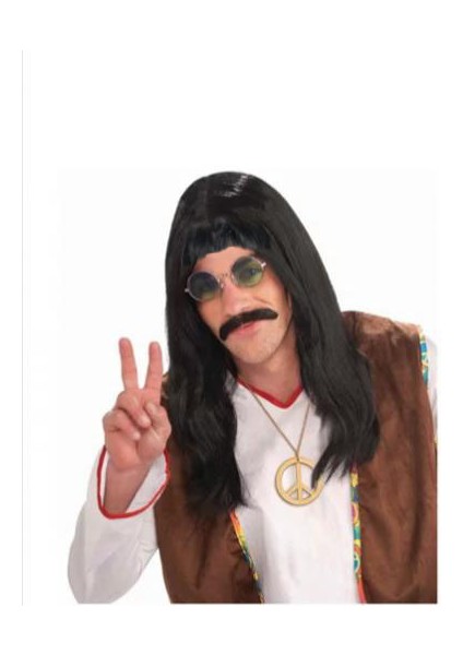 Uzun Barış Manço Peruğu ve Bıyığı (5358)