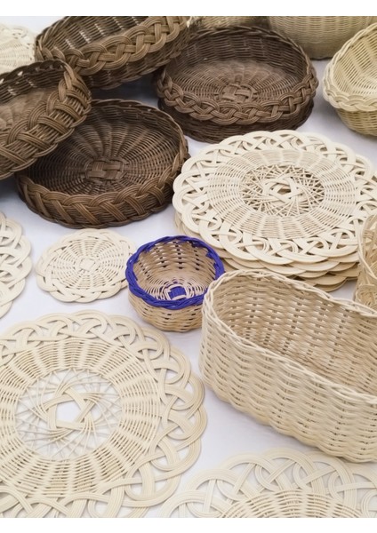 %100 Doğal El Yapımı Çok Amaçlı Rattan Sepet (6X27 Cm, 1. Sınıf, Dekoratif, Yüksek Kalite)