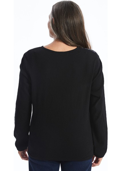 Yeni Sezon Bağlamalı Yaka Çiçekli Uzun Kollu Kadın Bluz fırsatları