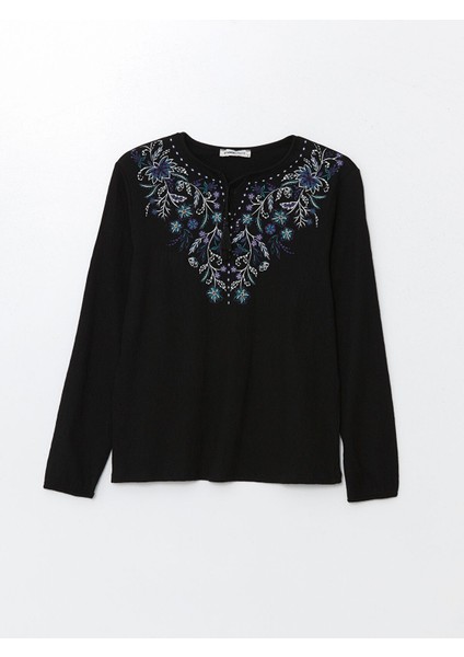 Yeni Sezon Bağlamalı Yaka Çiçekli Uzun Kollu Kadın Bluz indirimleri