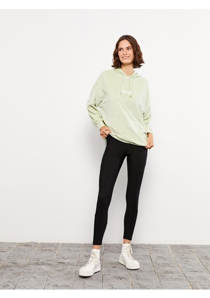 Yeni Sezon Beli Lastikli Renk Bloklu Kadın Tayt fırsatları