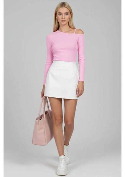 Nrtmsa Tek Omuz Ipli Bluz Pembe T4328 (Beden: Xl) fiyatları