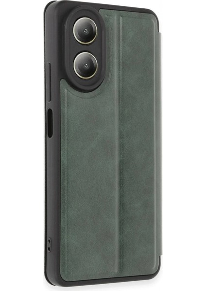 Ieg Oppo A38 Kılıf Flip Cover - Koyu Yeşil fiyatları