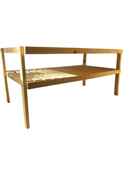 Doğal Ahşap Dekoratif Raf