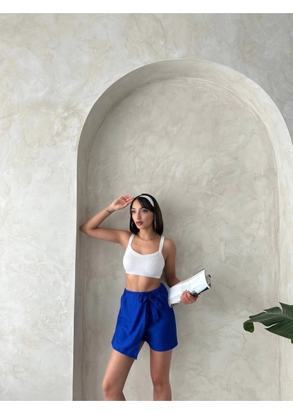 Nrtmsa Fiyonklu Şort Etek Saks S255021 (Beden: M) modelleri