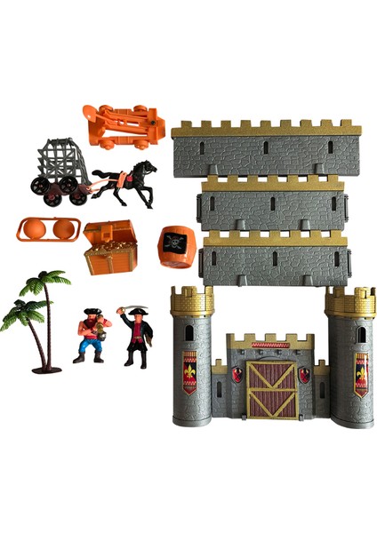 Aksesuarlı Korsan Kalesi Oyun Seti fiyatları