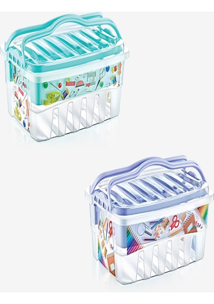 Cok Amacli Bolmeli Saklama Kabi No:0 Beyaz (5 Lt,9