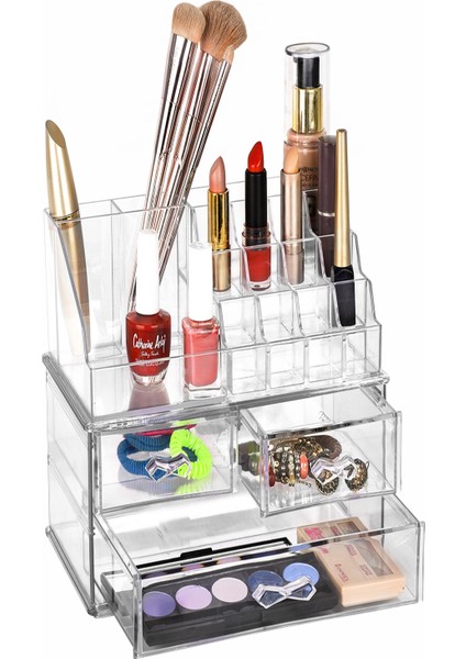 Makyaj Organizeri 2 Li Şeffaf
