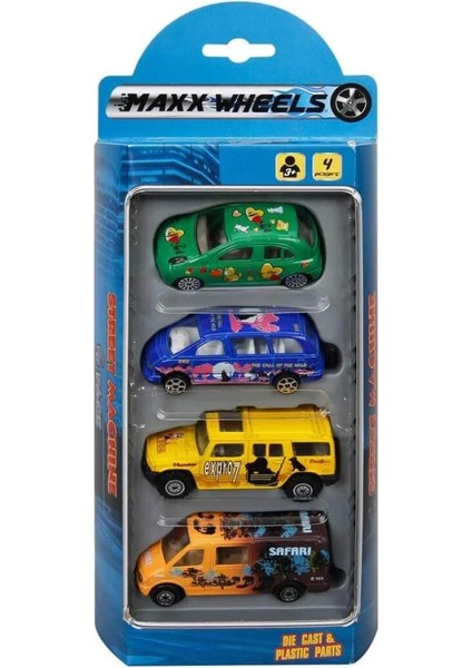 Bfs Street Machine 4'lü Mini Araçlar