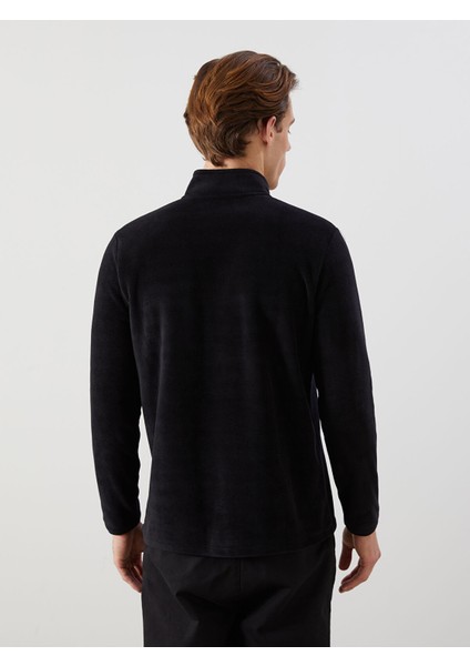 Yeni Sezon Dik Yaka Uzun Kollu Polar Erkek Sweatshirt fırsatları