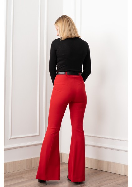 Elitecontour High-Waist Flare Atlas Pantolon indirimleri