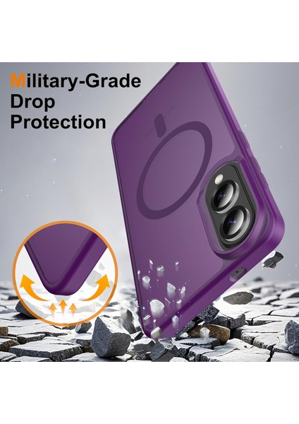 Samsung Galaxy S25 Edge Uyumlu Kamera Lens+Ekran Koruyucu Magsafe Şarj Destekli Iz Tutmaz Mat Kapak fırsatları