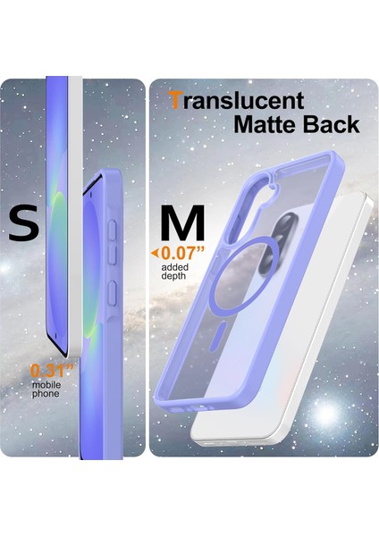 Samsung Galaxy A56 Uyumlu Kamera Lens+Ekran Koruyucu Magsafe Şarj Destekli Iz Tutmaz Mat Kapak indirimleri