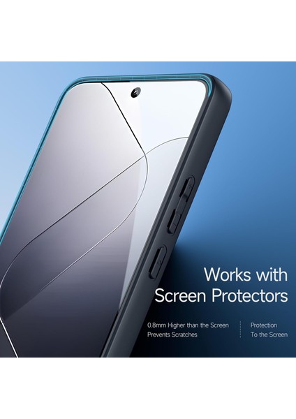 Xiaomi Mi 15T Pro Uyumlu Ekran Koruyuculu Kılıf Kamera Korumalı Arkası Mat Kaymaz Şeffaf Kapak fırsatları