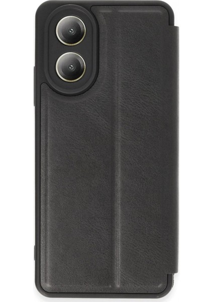 Ieg Oppo A38 Kılıf Flip Cover - Siyah