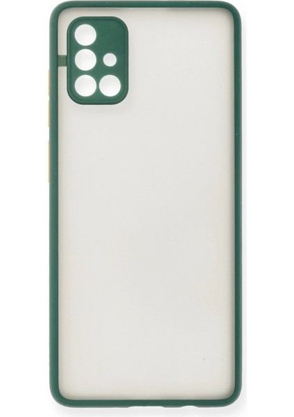 Samsung Galaxy A71 Kılıf Montreal Silikon Kapak - Yeşil fiyatları