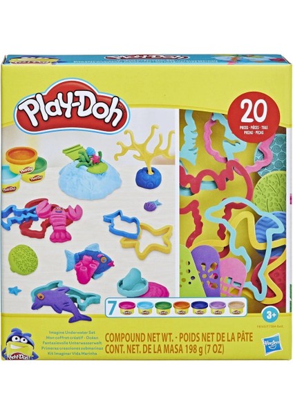 F7384 Play-Doh Creations Hayal Gücü Şekilleri Seti +3 Yaş indirimleri