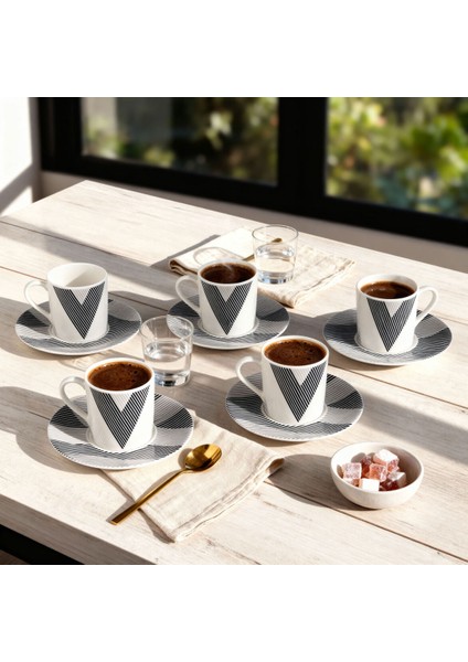 Camelia 12 Parça 6 Kişilik Kahve Fincan Takımı 6245