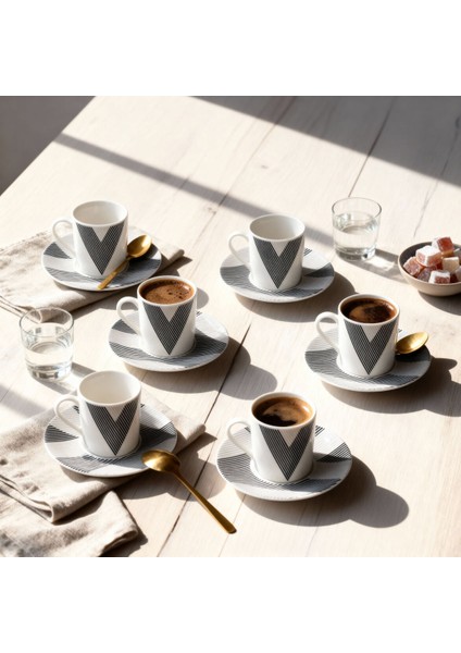 Camelia 12 Parça 6 Kişilik Kahve Fincan Takımı 6245 fiyatları