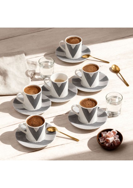 Camelia 12 Parça 6 Kişilik Kahve Fincan Takımı 6245 modelleri