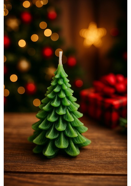 8cm Simsiz Çam Ağacı Dekoratif Mum – Yılbaşı Süsü, Noel Temalı Masa ve Ev Dekoru, Hediyelik Mini Mum, Kış Atmosferi Için Şık Dekorasyon fiyatları