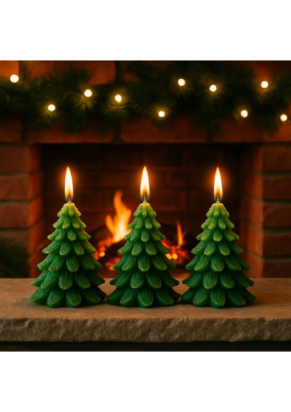 8cm Simsiz Çam Ağacı Dekoratif Mum – Yılbaşı Süsü, Noel Temalı Masa ve Ev Dekoru, Hediyelik Mini Mum, Kış Atmosferi Için Şık Dekorasyon modelleri