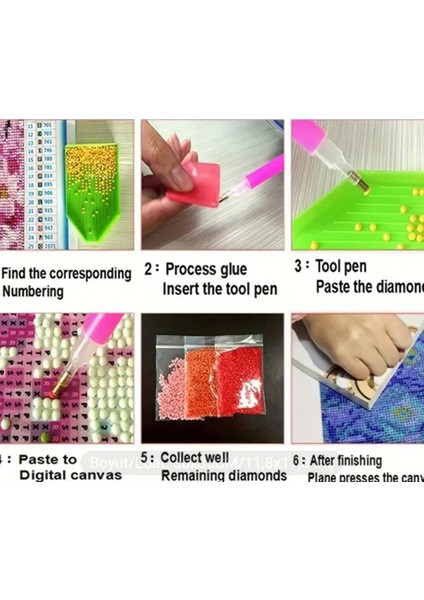 5 D Tam Bezeme 30 cm x 30 cm Elmas Mozaik Boyama Tablo fiyatları