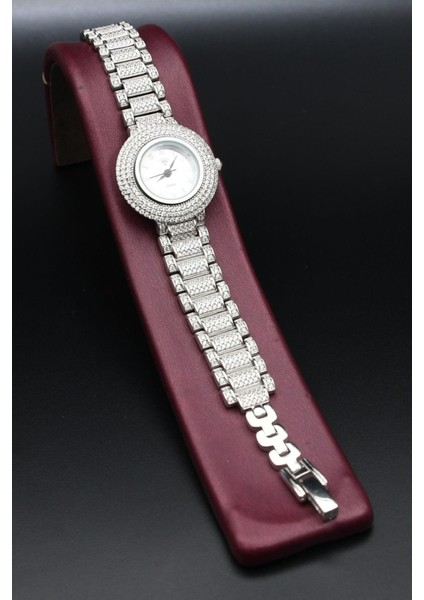 925 Ayar Gümüş Kadın Saati (Kadın Gümüş Saat) Zirkon Taşlı 902379 fiyatları