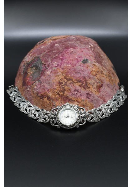 925 Ayar Gümüş Kadın Saati (Kadın Gümüş Saat) Markazit Taşlı 902373 modelleri