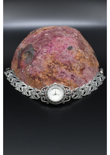 925 Ayar Gümüş Kadın Saati (Kadın Gümüş Saat) Markazit Taşlı 902373 fırsatları