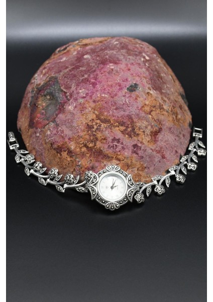 925 Ayar Gümüş Kadın Saati (Kadın Gümüş Saat) Markazit Taşlı 902371 modelleri