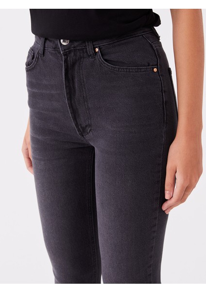 Yeni Sezon Yüksek Bel Straight Fit Kadın Jean Pantolon indirimleri