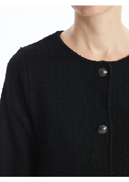 Yeni Sezon Bisiklet Yaka Dokulu Kadın Tüvit Ceket indirimleri