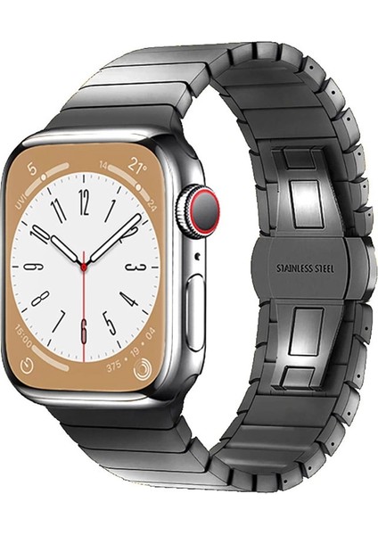 Apple Watch 38MM KR413 Fine Steel Kordon - Füme