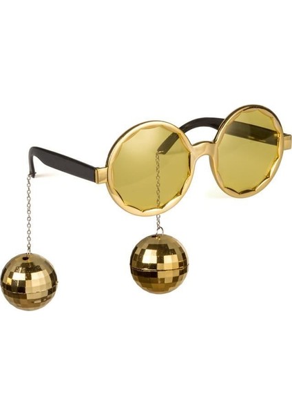 Disko Toplu Küpeli Parti Gözlüğü Altın Renk fiyatları