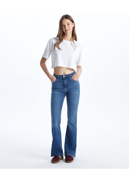 Yeni Sezon Mars Flare Kadın Jean Pantolon
