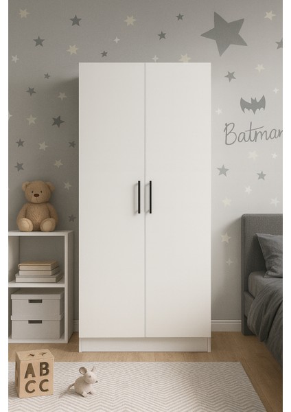 2 Kapaklı Elbise Dolabı (180×70×50 Cm)