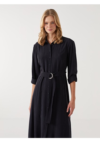 Yeni Sezon Düz Uzun Kollu Kadın Gömlek Elbise fiyatları