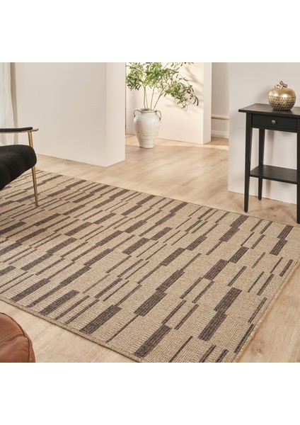 Kilim Jüt Ravon Brown Salon Mutfak Halısı Yolluk