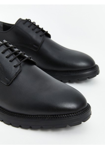 Yeni Sezon Bağcıklı Deri Görünümlü Erkek Klasik Ayakkabı modelleri