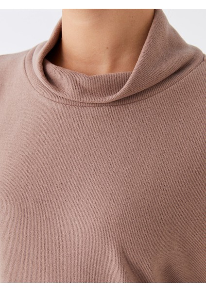 Yeni Sezon Balıkçı Yaka Düz Uzun Kollu Kadın Kazak fırsatları