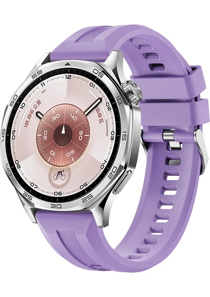 Huawei Gt2 46MM Mkst KRD-148 22MM Silikon Kordon - Lila